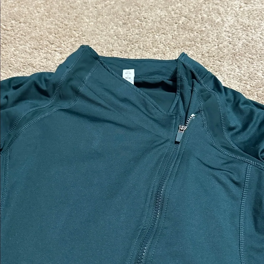 Marika Women's Green Asymmetrical Zip Active Wear Jacket Sz M NWT